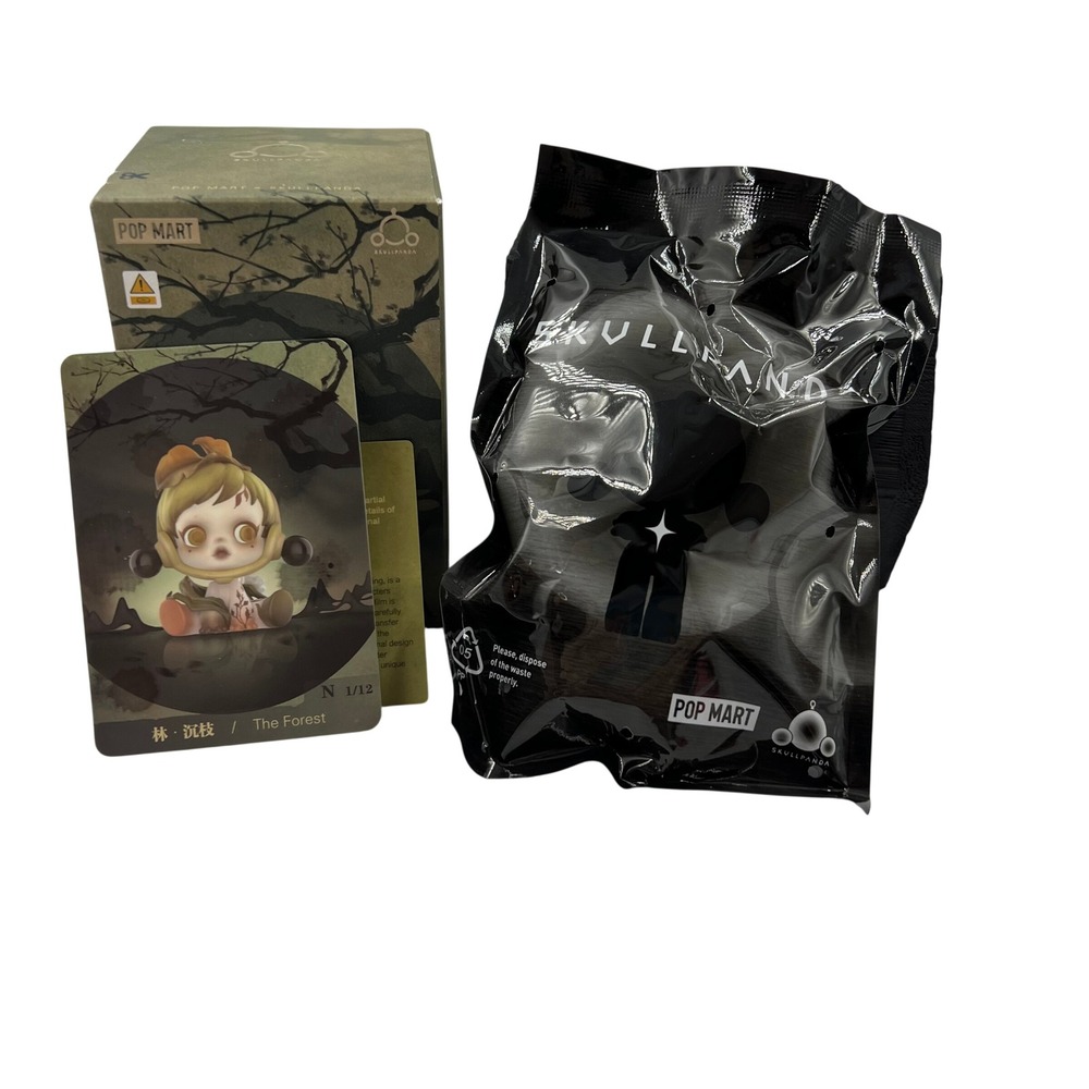 POP MART SKULLPANDA Ink Plum Blossom The Forest Figure Confirmed Sealed Bag Box